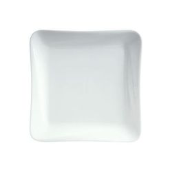 Cameo China 707-71 Dynasty 6 3/4" Square Slant Plate - Ceramic, White