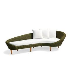 Ansley Settee Replacement Cushion - Sailcloth Cobalt - Frontgate