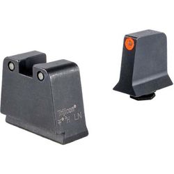 Trijicon Suppressor/Optic Height Sight Set Orange Front/Black Rear & Green Lamp Glock 42 43 43x 43e 50 Black 601142