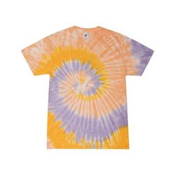 Tie-Dye CD100 Adult T-Shirt in Sunflower size Medium | Cotton T1000, 1000