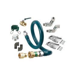 Krowne M5072K12 72" Gas Connector Kit w/ 1/2" Female/Male Couplings, Stainless Steel
