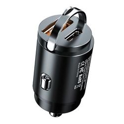 Seametal 100w caricabatteria da auto usb super carica usb-a usb-c adattatore per accendisigari caricatore del telefono nascosto per iphone huawei samsung