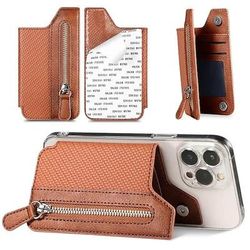 Portafoglio da viaggio borsa per carte portacarte di credito per cellulare portafoglio adesivo multifunzionale custodia per carte di cellulare