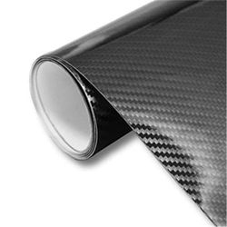 Pellicola in vinile in fibra di carbonio 6D pellicola per auto autoadesiva anti-collisione adesivi per auto Fai da te adattabile universale per la maggior parte dei veicoli