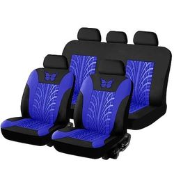 5 posti coprisedili per auto set completo coprisedili per auto completamente circondati interni auto lavabili traspiranti comodi coprisedili per auto ricamati con motivo a farfalla