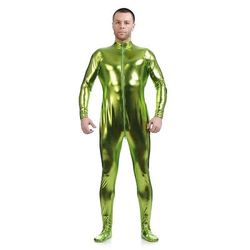 Costume di Carnevale Tuta Intera Tute Zentai Lucide Costume Cosplay Tuta di pelle Tinta unita Sesso Costume Sexy Per uomo Per donna Costume per Halloween Adulti