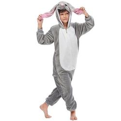 Costume da band di animali Pigiama Kigurumi Costume di fantasia Pigiami e camicie da notte Fantasia animale Coniglio Cane Caldo Costume Divertente Comodo Bambini Unisex Uomini e Donne Natale