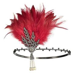 Accessori Vintage Anni Ruggenti Anni 1920 Fascia Flapper Charleston Invitato al matrimonio Piuma Costume Per donna Natale Halloween Carnevale Vacanza Festa / Sera Mascherata Adulti Copricapo Altri