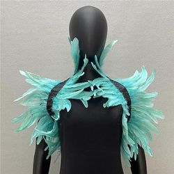 Punk Gotico Scialli Mantello di piume Bolero Strega malefico Costume Per donna Costume di Carnevale Orgoglio Halloween Carnevale Festa / Sera Parata dell'Orgoglio Mese dell'orgoglio Adulti Scialle
