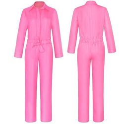 coppie film rollerblade abiti bambola y2k cowgirl abiti tuta vestito rosa shocking uomo donna coppia cosplay costume halloween carnevale mascherata