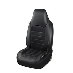 Copertura Universale per Sedile Anteriore Auto in PU Pelle Stile Moda Copertura Alta per Sedile Bucket Liscia Adatta alla Maggior Parte dei Veicoli