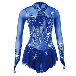 Vestito da pattinaggio artistico Per donna Da ragazza Pattinaggio sul ghiaccio Vestiti Completi Rosa baby Lilla Nero Elevata elasticità Competizione Vestiti da pattinaggio sul ghiaccio Fatto a mano