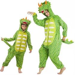Costume da band di animali Costume di Carnevale 2026 Pigiama Kigurumi Costume di fantasia Costume di Gruppo Fantasia animale Dinosauro Leone Caldo Carino Comodo Bambini Adulti Unisex Uomini e Donne