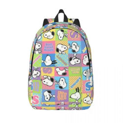 Snoopy Cartoon Dog Backpack Middle High College School Student Bookbag Teens Daypack escursionismo