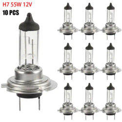 10 pz H7 lampadina per fari alogeni 6000K bianco caldo lampadina per auto faro 55W 12V lampadine per