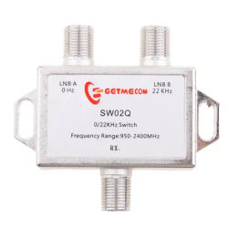 Waterproof 2x1 Switch Satellite DiSEqC Switch (DS-02C) Satellite Antenna Flat LNB Switch for TV Receiver 0/22KHz