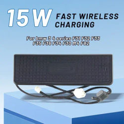 Car Center console wireless charger For BMW 3 4 series F30 F31 F33 F35 F34 F32 F36 M4 F82 phone holder charging Pad fast charge