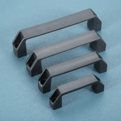 2 pezzi di nylon tirare in plastica nera maniglia 90/120/150/180mm foro di montaggio adatto valigia scatola bagagli macchina utensile porta mobili cassetto