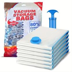 4pcs Vacuum Quilts Storage Bags For Closet Storage Plastic Jumbo 40in/30in, Travel Accessories