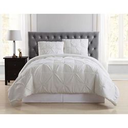 Pleated Comforter Set by Truly Soft in Ivory (Size FL/QUE)