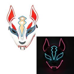 carnevale led maschera di halloween mascherata cosplay maschera incandescente adatta per uomini donne bambini