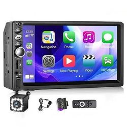 autoradio doppio din autoradio 7'' touch screen carplay per lettore multimediale per auto Android auto con ricevitore radio bt fmtelecamera per la retromarcia