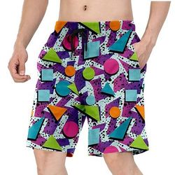 Retrò Vintage Anni '80 Pantaloncini da spiaggia Bambola Costume Per uomo Vacanza Spiaggia Parata dell'Orgoglio Adulti Shorts