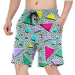 Retrò Vintage Anni '80 Pantaloncini da spiaggia Bambola Costume Per uomo Vacanza Spiaggia Parata dell'Orgoglio Adulti Shorts
