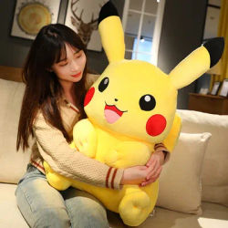 Kawaii grande taille Pokemon Pikachu jouets en Peluche Pikachu poupées en Peluche Pikachu Peluche oreiller cadeau de noël pour enfants amis garçons