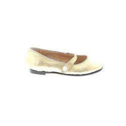 Ralph Lauren Flats: Gold Brocade Shoes - Kids Girl's Size 4 1/2