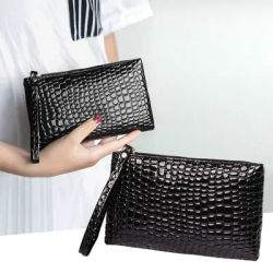 Women's Crocodile Coin Bags Purse Money Organizer Korean Mobile Phone Clutch Bags Makeup Bags Traveling Neceser Toiletry Pouch