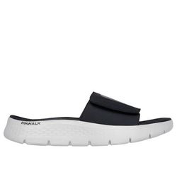 Skechers Men's GO WALK Flex Sandal - Sandbar Sandals | Size 11.0 | Black | Synthetic | Machine Washable