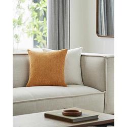 Aeneas 22" Square Modern Pale Pink/Camel/Caramel/Gray/Mustard/Marigold/Honey Throw Pillow - Boutique Rugs