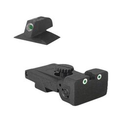 Kensight Bomar BMCS Adjustable Target 1911 Rear Night Sight Set w/Contoured Profile Black 970-093