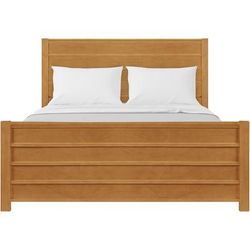 Caroline Wooden Platform Bed in Oak, King by Camden Isle in Oak (Size KING)