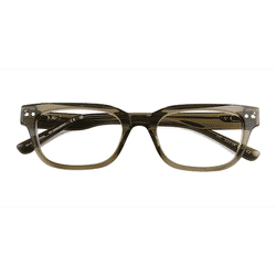 Female s rectangle Crystal Kahki Acetate Prescription eyeglasses - Eyebuydirect s Liz