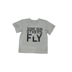 Air Jordan Short Sleeve T-Shirt: Silver Tops - Kids Boy's Size 6