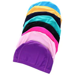 Bonnet de bain antidérapant pour cheveux longs, protection des oreilles, imperméable, élastique, en nylon, pour sports nautiques, chapeau de piscine, bonnet de natation