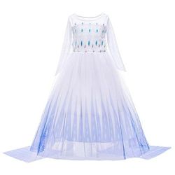 Settimana del libro 2026 Regina delle nevi Gelido Congelato Principessa Vestito Abito da damigella Natale Abito da vacanza for Ragazze Bambino Natale Settimana del libro Matrimonio Ospite di nozze