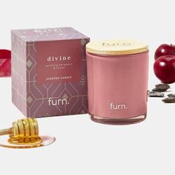 Furn Bee Deco Divine Glass Scented Candle - One Size - Pink - ONE SIZE