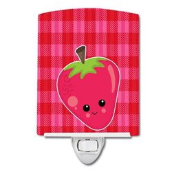 Caroline's Treasures Strawberry Face Ceramic Night Light