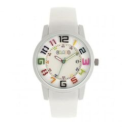 Crayo Festival Unisex Watch With Date - White - 41MM