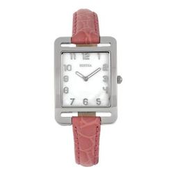 Bertha Watches Bertha Marisol Swiss MOP Leather-Band Watch - Pink