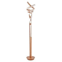 Finesse Decor Munich LED Wood 63" Floor Lamp - Dimmable - Brown