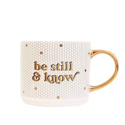 Sweet Water Decor Be Still And Know Tile Coffee Mug - White