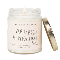 Sweet Water Decor Happy Birthday Soy Candle - 9 OZ
