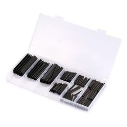 Fresh Fab Finds 127Pcs 2:1 Heat Shrink Tube Wire Wrap Assortment Set Electric Insulation Cable 7 Sizes