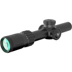 Swampfox Tomahawk II 1-4x24mm LPVO Rifle Scope 30mm Tube Second Focal Plane Red BDC Black THK14241-RB