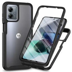 Moto G54 5G Shockproof Clear Case Built in Screen Protector Full Body Rugged Defender Cover for Motorola G14 Case, G84 5G Cases