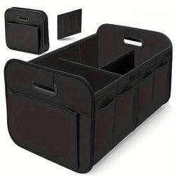 organizer per bagagliaio per auto, organizer per auto pieghevoli multiscomparto pieghevoli e impermeabili, poliestere oxford 600d, adatto per la maggior parte dei modelli